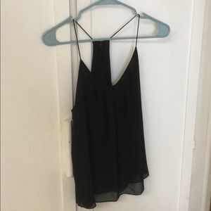 Bundle! Black sleeveless blouse and blue tank top